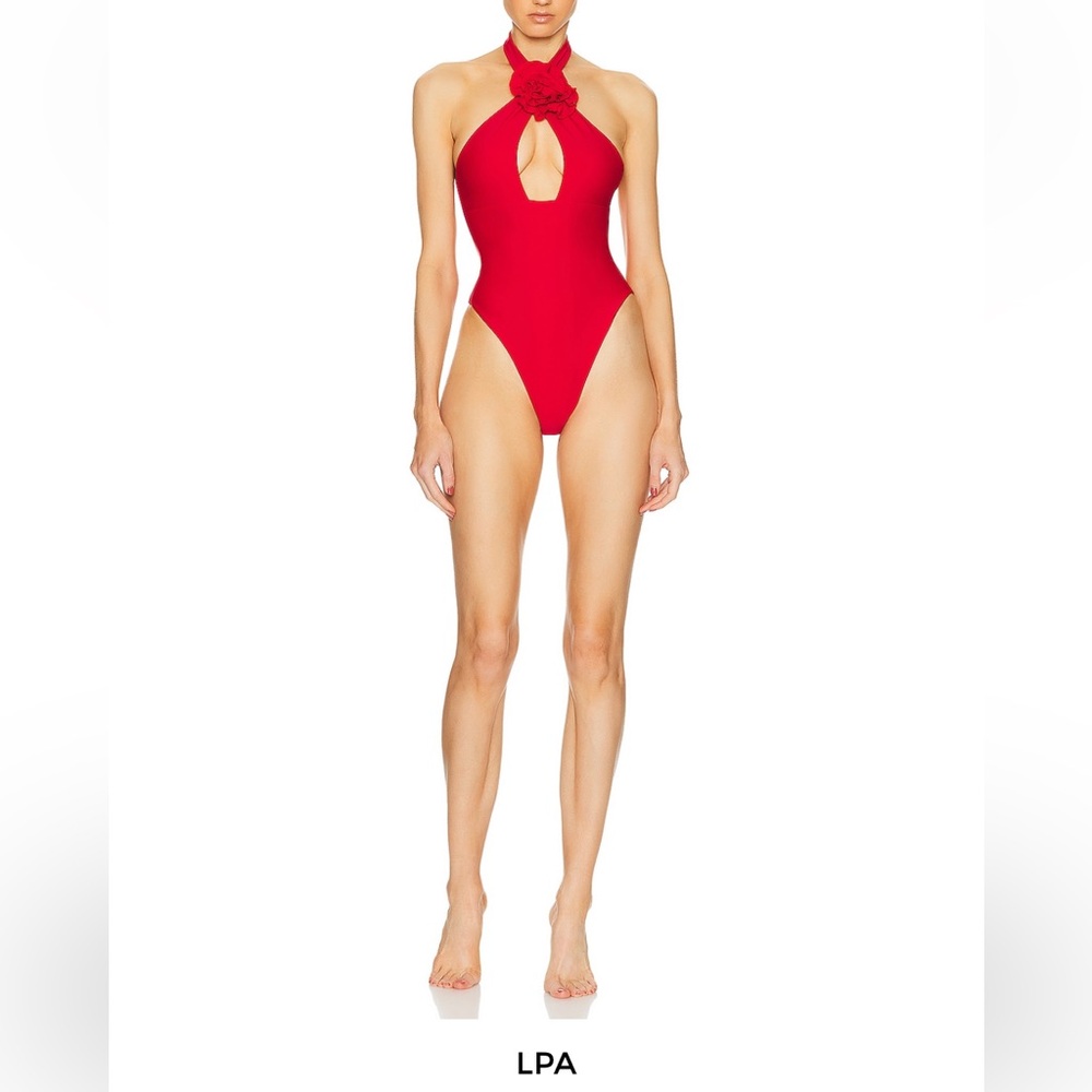LPA Women's Red Halter Swimsuit